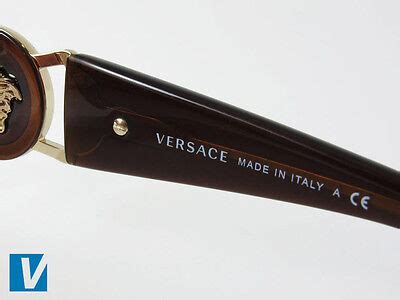 help identifying versace sunglasses|Versace authentication check.